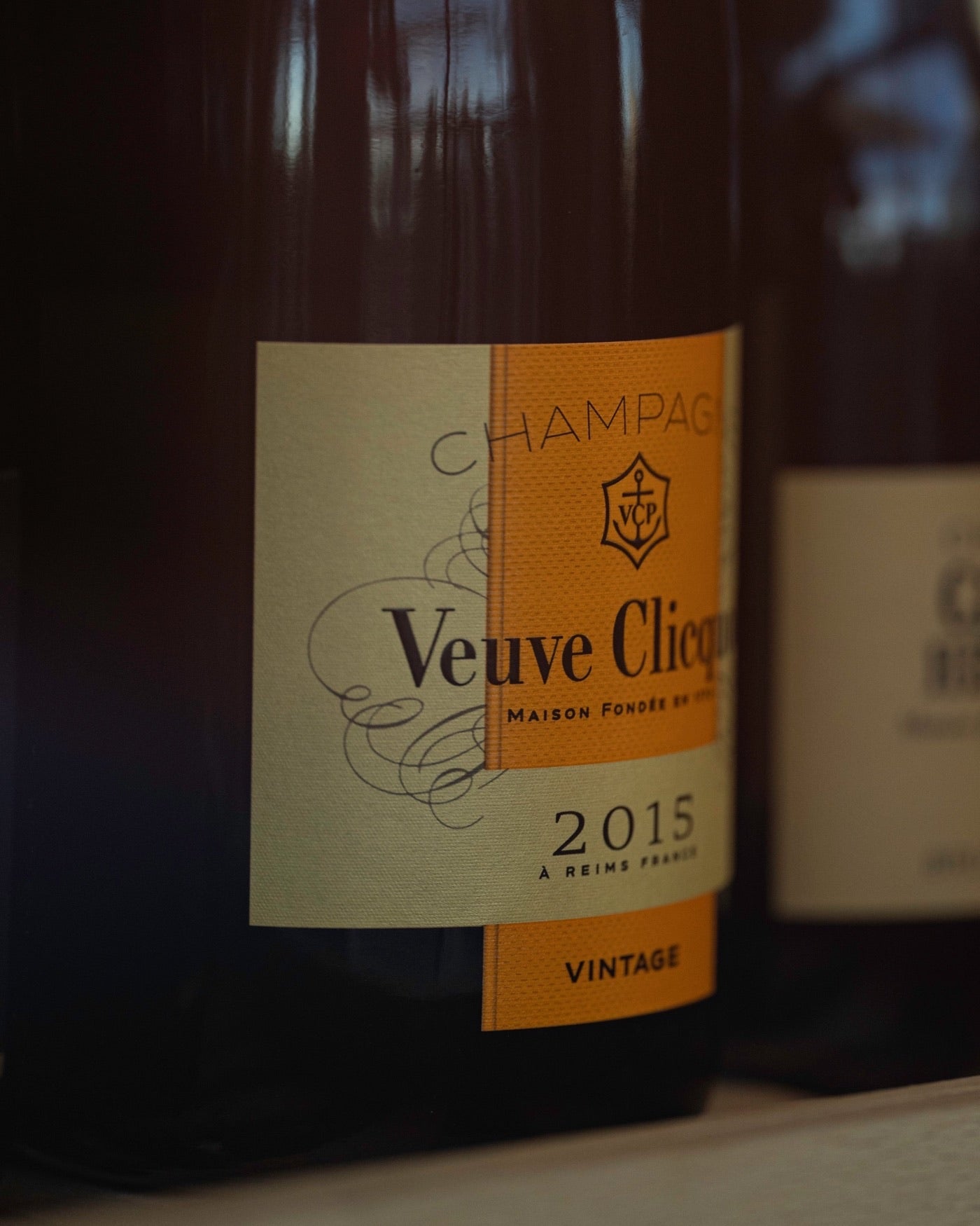 Bouteille de champagne Veuve Clicquot vintage 2015
